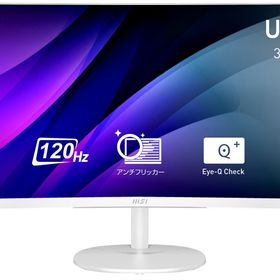 MSI｜エムエスアイ PRO-MP341CQW-E12 液晶ディスプレイ(34型/曲面型/VA/UWQHD 3440×1440/120Hz/1ms)(ホワイト)[PROMP341CQWE12] 返品種
