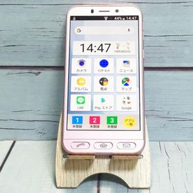Softbank SHARP シンプルスマホ4 704SH ピンク 本体 白ロム SIMロック解除済み SIMフリー 美品 A437130