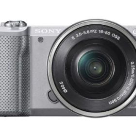 【中古】SONY ミラーレス一眼 α5000 パワーズームレンズキット シルバー ILCE-5000L-S