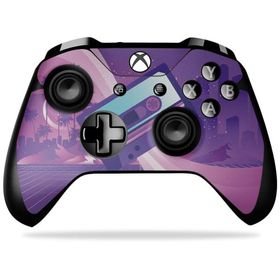 MightySkins Microsoft Xbox One X コントローラー用ビニールスキン「80s Cassette」保護デカールラップ 着脱簡単