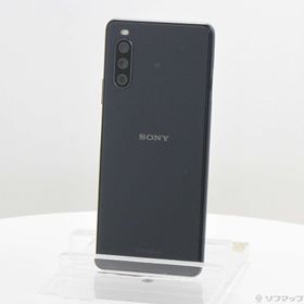 (中古)楽天モバイル Xperia 10 III Lite 64GB ブラック XQ-BT44 楽天 SIMフリー(276-ud)