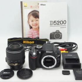 美品 Nikon ニコン D5200 ボディ + AF-S DX 18-55mm VR レンズキット デジタル一眼レフカメラ 260618s