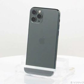 【中古】Apple(アップル) iPhone11 Pro 256GB ミッドナイトグリーン MWCC2J／A SoftBank 【295-ud】