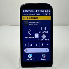 美品 NTT docomo らくらくスマートフォン F-52B ネイビー
