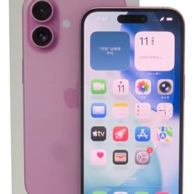 【Apple】アップル『iPhone 16 / 6.1inch / 128GB / SIMフリー / ピンク』MYDT3J/A 2024年9月発売 スマートフォン 1週間保証【中古】