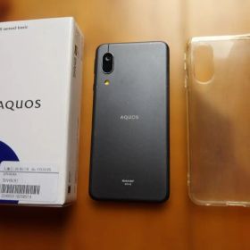 AQUOS sense3 basic SHV48 本体 ブラック カバー、箱付き