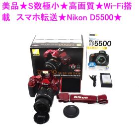 美品★S数極小★高画質★Wi-Fi搭載 スマホ転送★Nikon D5500★
