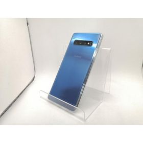 【中古】SAMSUNG au 【SIMロック解除済み】 Galaxy S10 SCV41 プリズム ブルー【川崎駅前】保証期間１ヶ月【ランクB】