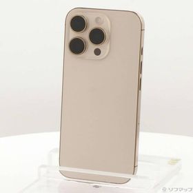 〔中古〕Apple(アップル) iPhone16 Pro 128GB デザートチタニウム FYMX3J／A SIMフリー〔377-ud〕