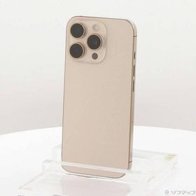 〔中古〕Apple(アップル) iPhone16 Pro 128GB デザートチタニウム FYMX3J／A SIMフリー〔297-ud〕