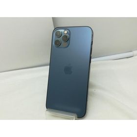 【中古】Apple docomo 【SIMロック解除済み】 iPhone 12 Pro 256GB パシフィックブルー MGMD3J/A【川崎】保証期間１ヶ月【ランクB】