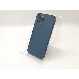 【中古】Apple au 【SIMロック解除済み】 iPhone 12 Pro 256GB パシフィックブルー MGMD3J/A【秋葉4号】保証期間１ヶ月【ランクB】