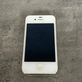 ジャンクApple iPhone 4 ホワイト 本体