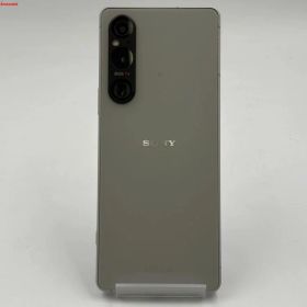 【中古】Xperia 1 V 12GB/256GB プラチナシルバー A301SO SoftBank版SIM