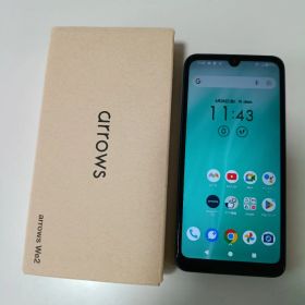 【美品】arrows We2 ネイビーグリーン FCG02 SIMフリー