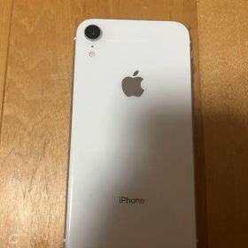 iPhone XR 128GB ホワイト液晶故障あり 縦線表示 ジャンク値引き○
