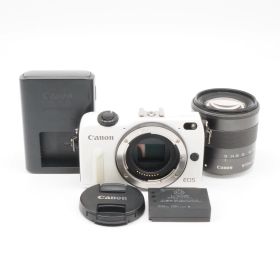 Canon EOS M2 ボディ EF-M18-55 IS STM レンズキット ミラーレス ホワイト 動作確認済 キヤノン #S027019