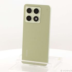 (中古)Xiaomi Xiaomi 14T 256GB レモングリーン XIG07 au SIMフリー(297-ud)