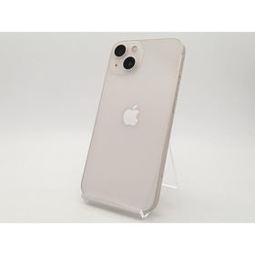 【中古】Apple au 【SIMフリー】 iPhone 13 128GB スターライト MLND3J/A【札幌南2条】保証期間１週間【ランクC】