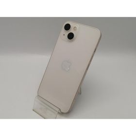 【中古】Apple SoftBank 【SIMフリー】 iPhone 13 128GB スターライト MLND3J/A【大須アメ横】保証期間１ヶ月【ランクC】