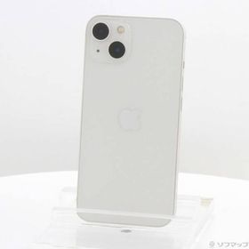 〔中古〕Apple(アップル) iPhone13 128GB スターライト MLND3J／A SIMフリー〔247-ud〕