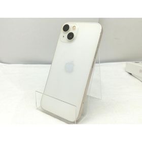 【中古】Apple SoftBank 【SIMフリー】 iPhone 13 128GB スターライト MLND3J/A【川崎】保証期間１ヶ月【ランクC】