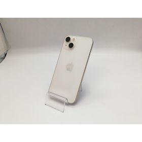 【中古】Apple au 【SIMフリー】 iPhone 13 128GB スターライト MLND3J/A【福岡天神】保証期間１ヶ月【ランクC】