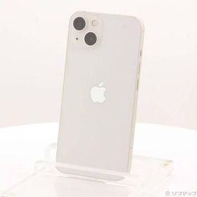〔中古〕Apple(アップル) iPhone13 128GB スターライト MLND3J／A SIMフリー〔371-ud〕