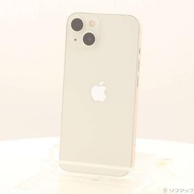 〔中古〕Apple(アップル) iPhone13 128GB スターライト MLND3J／A SIMフリー〔368-ud〕