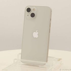 〔中古〕Apple(アップル) iPhone13 128GB スターライト MLND3J／A SIMフリー〔305-ud〕