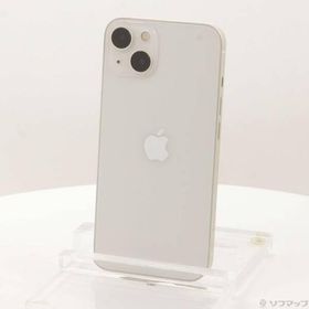 〔中古〕Apple(アップル) iPhone13 128GB スターライト MLND3J／A SIMフリー〔368-ud〕