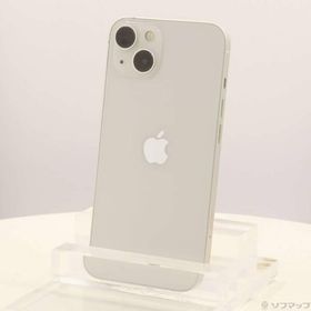 〔中古〕Apple(アップル) iPhone13 128GB スターライト MLND3J／A SIMフリー〔349-ud〕