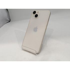 【中古】Apple au 【SIMフリー】 iPhone 13 256GB スターライト MLNJ3J/A【浜松駅前】保証期間１ヶ月【ランクC】