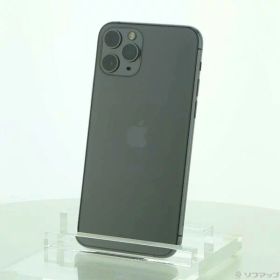 【中古】Apple(アップル) iPhone11 Pro 64GB スペースグレイ MWC22J／A SIMフリー 【196-ud】