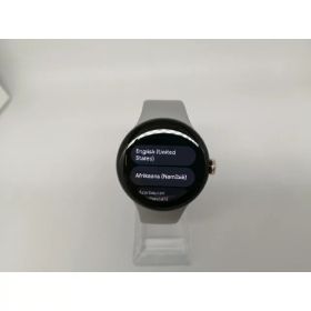 【中古】Google Pixel Watch2 Bluetooth/LTEモデル ChampagneGoldアルミケース/Hazelアクティブバンド【OSU301】保証期間1ヶ月【ランクB】