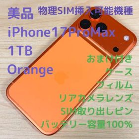 P36 物理SIM可能 iPhone17 Pro Max1TB Orange