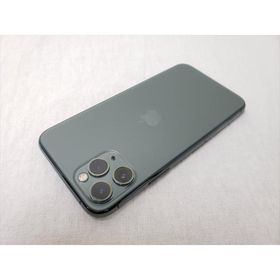 (中古) iPhone11 Pro 256GB ミッドナイトグリーン /MWCC2J/A 【SIMロック解除品】、softbank