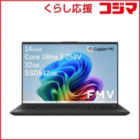 【 新品 未開封 】 富士通 FMV UA-K1 Note U ［Copilot＋PC/14.0型/Win11/intel Core Ultra 7/メモリ32GB/SSD512GB］ ピクトブラック FMVUASK1BA 未使用 送料無料