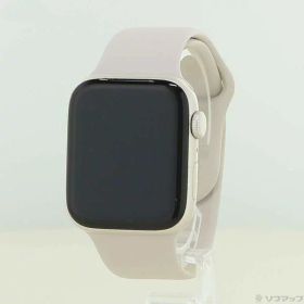 【中古】Apple(アップル) Apple Watch SE 第2世代 GPS 44mm スターライトアルミニウムケース スターライトスポーツバンド 【377-ud】
