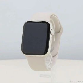 【中古】Apple(アップル) Apple Watch SE 第2世代 GPS 44mm スターライトアルミニウムケース スターライトスポーツバンド 【377-ud】