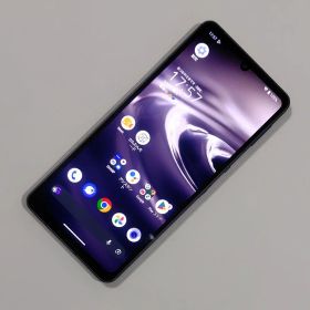 【動作品】AQUOS sense6 SHG05 ブラック au SIMフリー