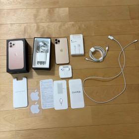 全てApple純正iPhone 11 Pro ゴールド 本体とケーブル2本セット