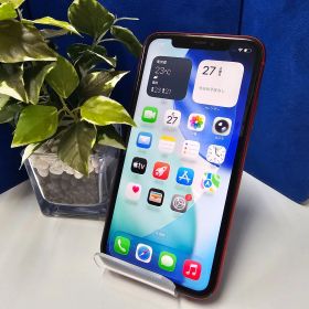 E2145【バッテリー新品】iPhone11 RED 64GB SIMフリー ガラスコーティング施工済み