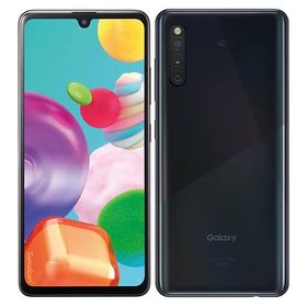 SIMフリー Galaxy A41 SCV48 ブラック 64GB
