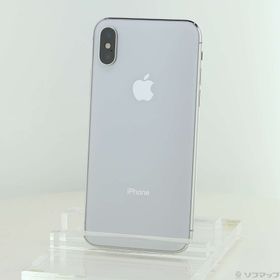 (中古)Apple iPhoneX 64GB シルバー MQAY2J/A SIMフリー(247-ud)