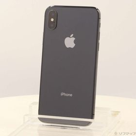 (中古)Apple iPhoneX 256GB スペースグレイ MQC12J/A SIMフリー(352-ud)