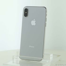 (中古)Apple iPhoneX 64GB シルバー MQAY2J/A SIMフリー(247-ud)
