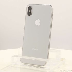 (中古)Apple iPhoneX 64GB シルバー MQAY2J/A SIMフリー(247-ud)