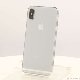 (中古)Apple iPhoneX 64GB シルバー NQAY2J/A SIMフリー(247-ud)
