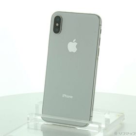 (中古)Apple iPhoneX 256GB シルバー MQC22J/A SIMフリー(247-ud)